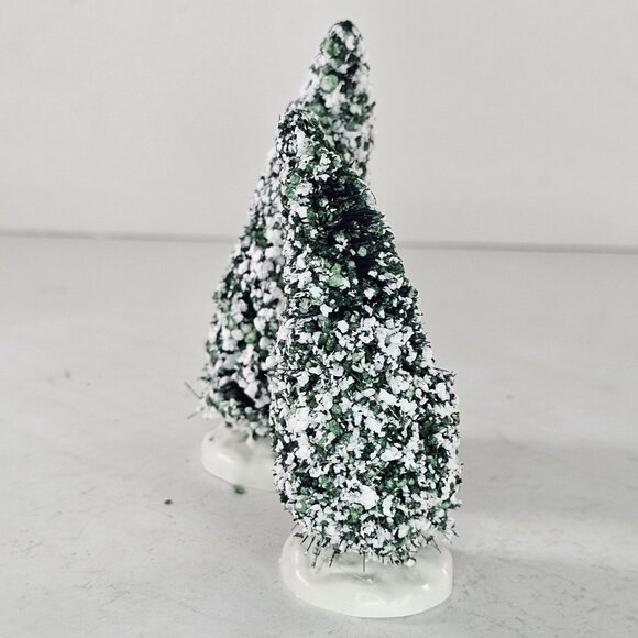 Lemax Snowy Miniature Christmas Trees Set of 2 - Picture 3 of 8